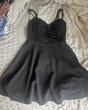 Francesca’s Collection Dress: Black Mini Dress