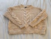 Cream and Beige Sweater