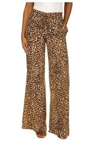 MICHAEL MICHAEL KORS Leopard Print Wide Leg Pants Size XS NEW New with tags