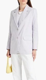 NWT $395 BA&SH VESTE ALEA WHITE COTTON BLAZER SZ 0 3