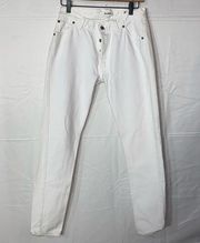 Re/Done Vintage Levi’s Straight Leg Skinny Jeans Women’s Size 26 White