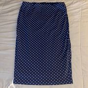 Women’s black and white polka dot pencil skirt size small