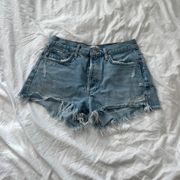 AGOLDE Blue Parker Shorts