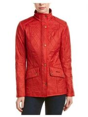 Barbour Cavalry Polarquilt Quilted Jacket Red $267 8