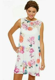 Minkpink Y2K Graphic Roses Neon Nature Tank Dress