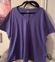 Womens purple short sleeve top size 5X