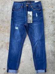 High Rise Roll Up Jeans