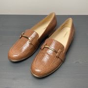 Liz Claiborne Women's Times Tan Croc Loafers