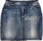 Faded Glory Denim Skirt Size 10 EUC