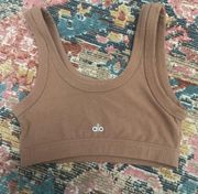 Alo Yoga Brown Welness Bra Size Small