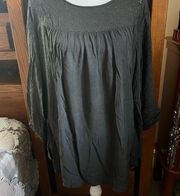 NWT - Torrid Dark Gray Long Sleeve Top - 3x (22-24)