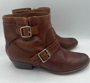 Kenneth Cole Reaction Western leather ankle boots Size 7.5 brown