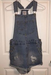 Love Tree Jeans Bib Overall Shorts Women’s Size Small