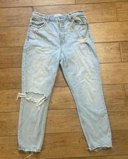 Abercrombie The Mom High Rise Curve Love Jeans