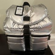 NWT Avis Backpack in Silver and Black