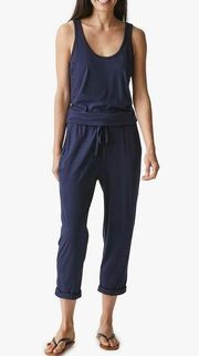 Michael Stars Women's Admral Tank Jumpsuit Navy Blue Size Medium