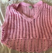 Pink Sweater Vest