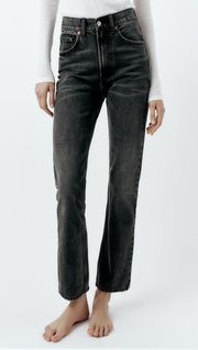 TRF Straight Leg Jeans With A High Waist