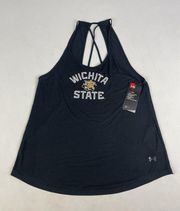 Wichita State Shockers Under Armour NWT Tank Top Black Spaghetti Medium M