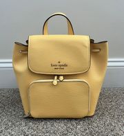 NWT  Yellow Butter Flap Backpack One Size OS