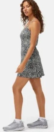 NWOT  The Exercise Dress In Snow Leopard Animal Print