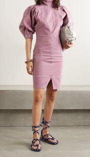 NEW NWT  Etoile Laure Denim Dress In Pink