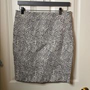 Rachel Zoe leopard pencil skirt size 8