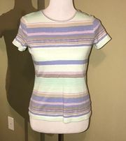 CROFT & BARROW PASTEL COLOR SHORT SLEEVE SMALL