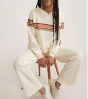 Marine Layer Anytime Wide Leg Sweatpant Antique White