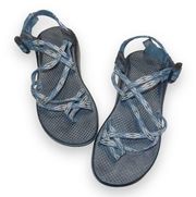 Chaco ZX3 Classic Strappy Toe Loop Blue Black Outdoor Hiking Sandals size US 7