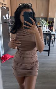 tan dress