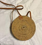 Wooden Circle Purse