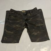 Hybrid & Company Camo Camouflage Skinny Jeans Juniors 13