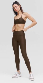 HIGH-WAIST AIRLIFT LEGGINGS Espresso XS NWT