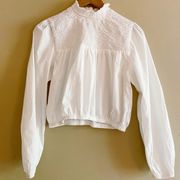 White Peasant White Blouse