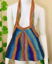 Boho Gypsy 70’s Knit Hobo Purse