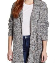 NWT Caslon Notch Collar Open Front Cardigan Size S