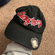 BETTY BOOP Rare Vintage 2003 Black Sequin Adjustable Baseball Cap