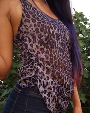 High low cheetah top