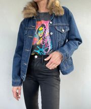 Levis Collar Fur Denim Jacket 