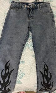 flame jeans