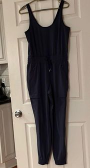 ATHLETA Blue Unbound jogger jumpsuit XS