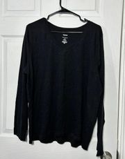 Sonoma Black Long Sleeve Cotton Shirt