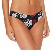 NWT!! Hurley Womens Apparel Quick Dry Roses Reversible Surf Bottom Black Size XS