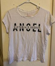 Angel Crop sleep Shirt White Size M