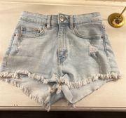 Light Denim Shorts