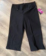 Bobby J Black Capri Pants Size 11/12 New