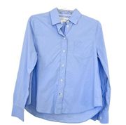 Kate Spade Broom Street poplin light blue button down shirt size Small