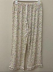 JCrew Eco Softest Pajama Pants Meadow Floral Drawstring