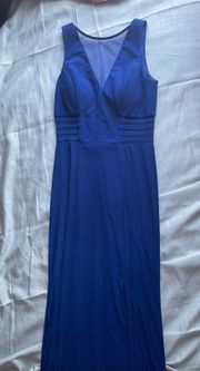 Blue Silky Dress